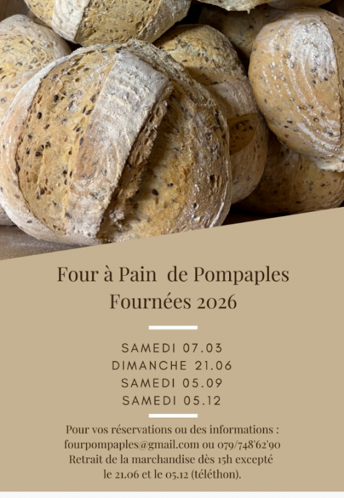 Dates des fournées de four à pain